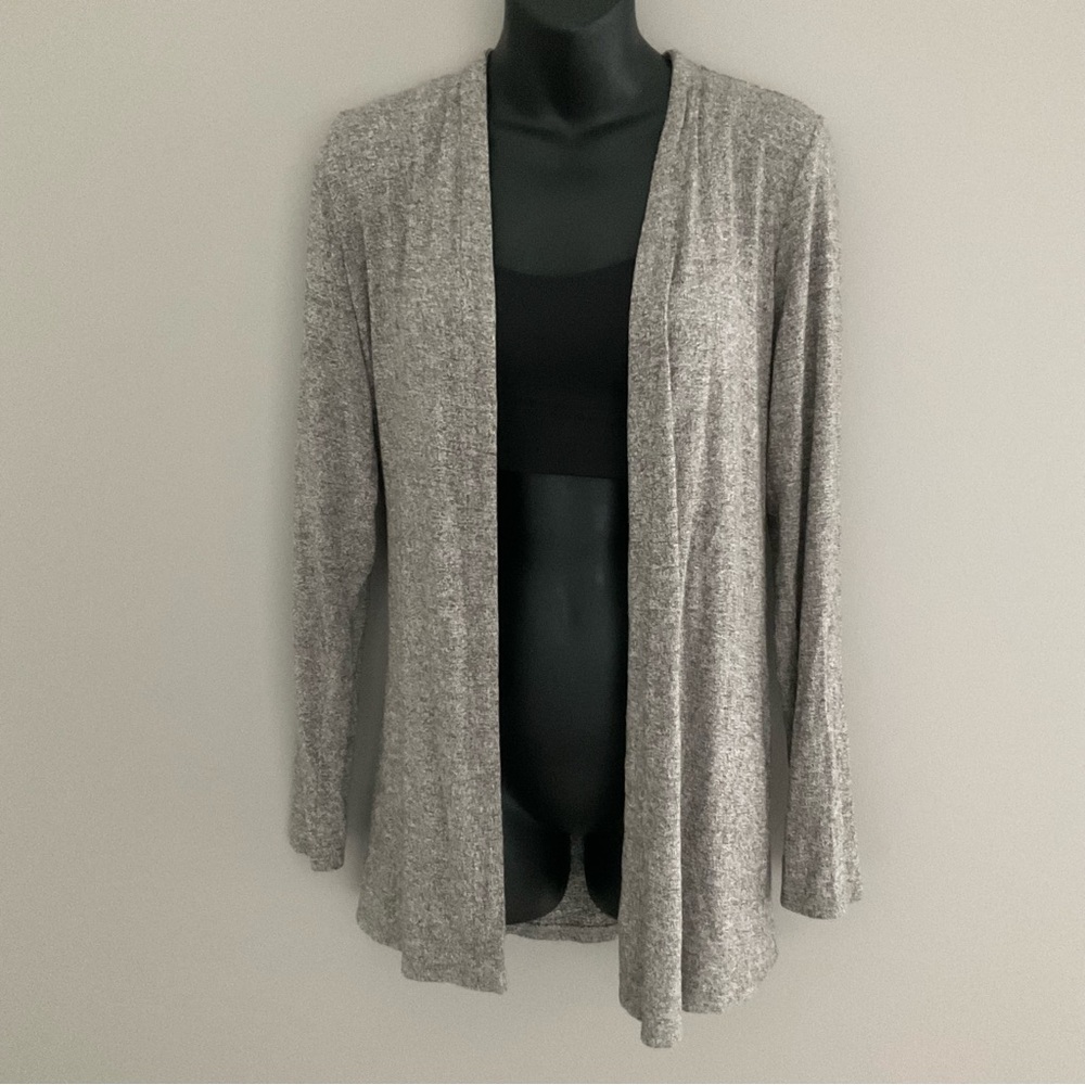 J.jill, gray cardigan